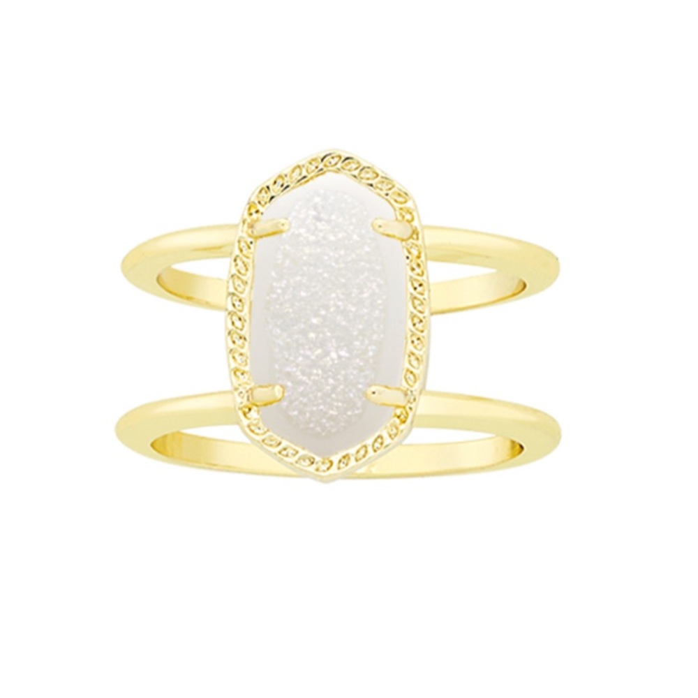 Kendra Scott Gold & Iridescent Drusy Elyse Ring
